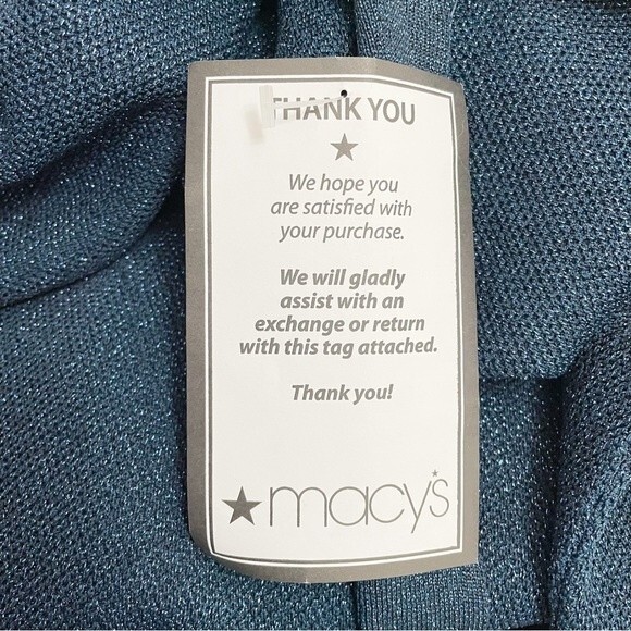 NWT Rachel Roy Kiki Navy Shimmer Midi Fitted Sheath Sweater Dress Size Large NEW - Picture 12 of 16